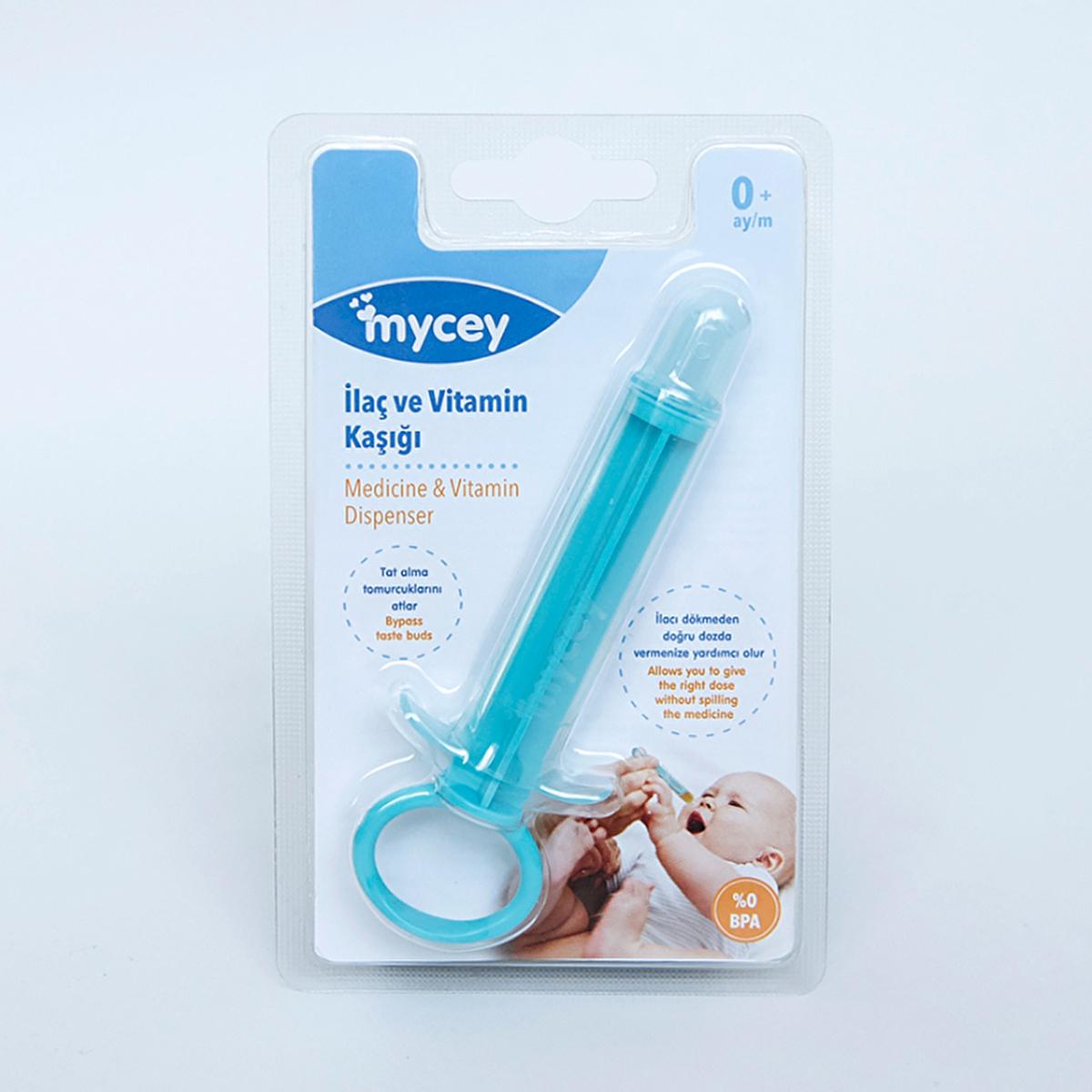 Mycey Baby Medicine Dispenser Syringe with Spoon Tip - Accurate Dosage, Easy Administration for Infants & Toddlers by Beauty Care Bag