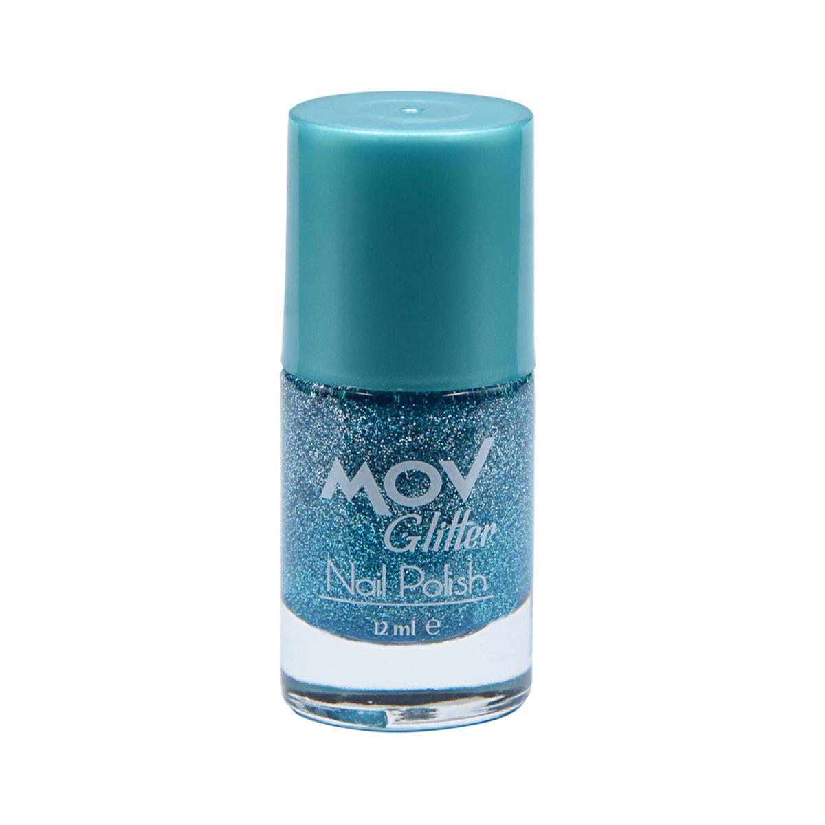 Mov Nail Glitter Polish - Glittery Nail Art Supplies for Creative Designs by Beauty Care Bag