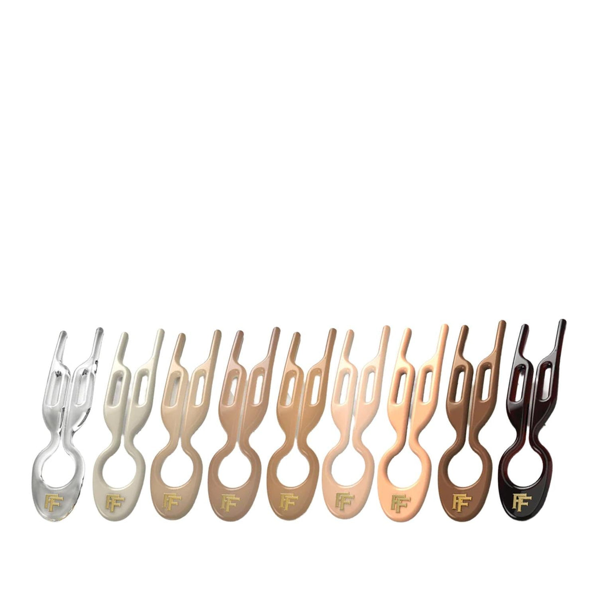 Fiona Franchimon No. 1 Hairpin Beige Grand Collection Set 9 Pieces by Beauty Care Bag