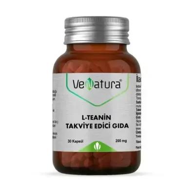 Venatura L-Theanine 200mg Capsules for Relaxation and Stress Relief - Dietary Supplement for Adults and Teens by Beauty Care Bag