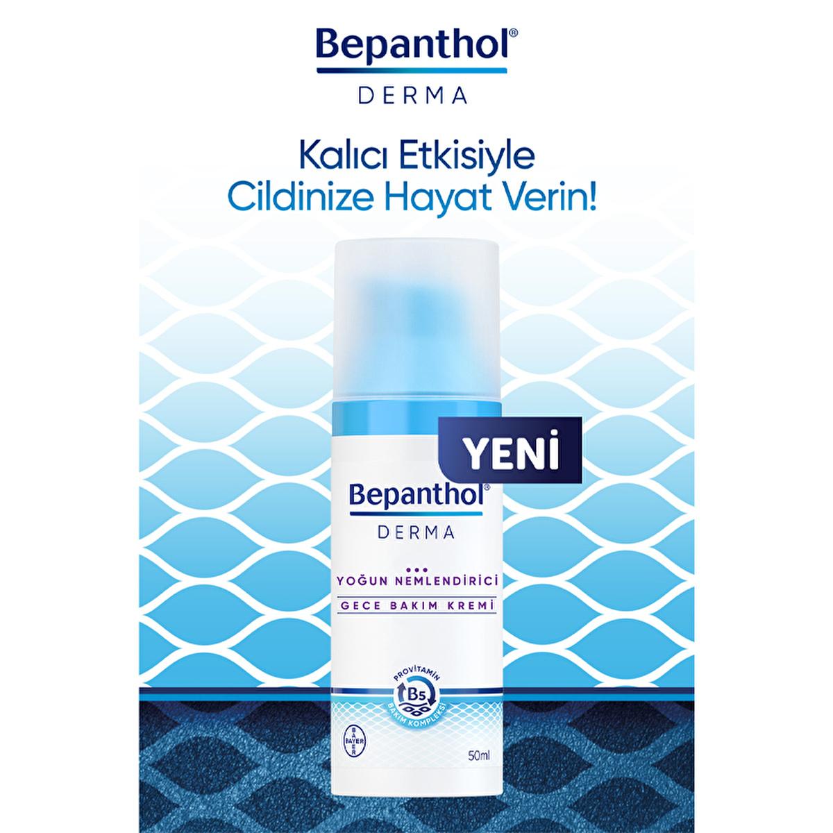 Bepanthol Derma Intense Moisturizing Night Face Cream - Repair & Soothe Dry Skin Overnight with Natural Oils for Facial Dryness Relief by Beauty Care Bag