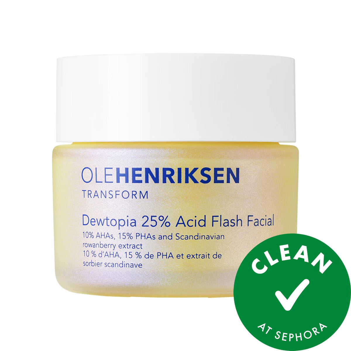 Dewtopia 25% AHA + PHA Flash Facial Exfoliating Face Mask - Vegan, Cruelty-Free Brightening Skincare by Beauty Care Bag
