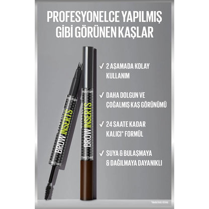 Maybelline New York Brow Insert Double-Ended Pencil 05 Deep Brown by Beauty Care Bag