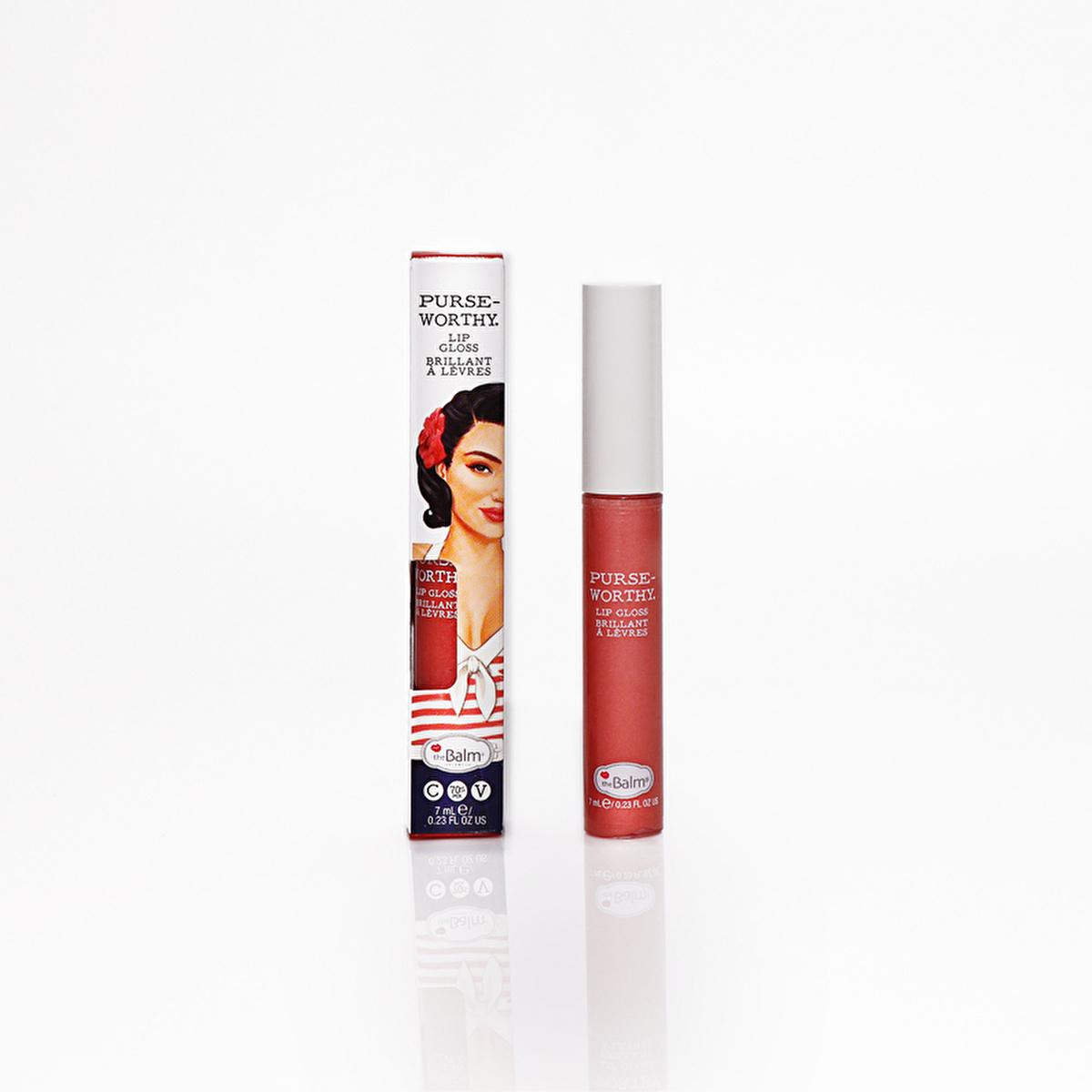theBalm Purseworthy Lip Gloss - Moisturizing, Volumizing, Non-Sticky Formula with Special Brush for Easy Application by Beauty Care Bag