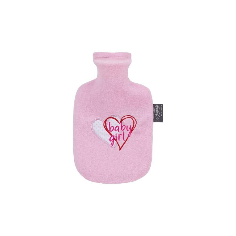 Fashy Pediatric Hot Water Bottle for Babies and Children - Soft Cover, 0.8L, TUV Certified by Beauty Care Bag