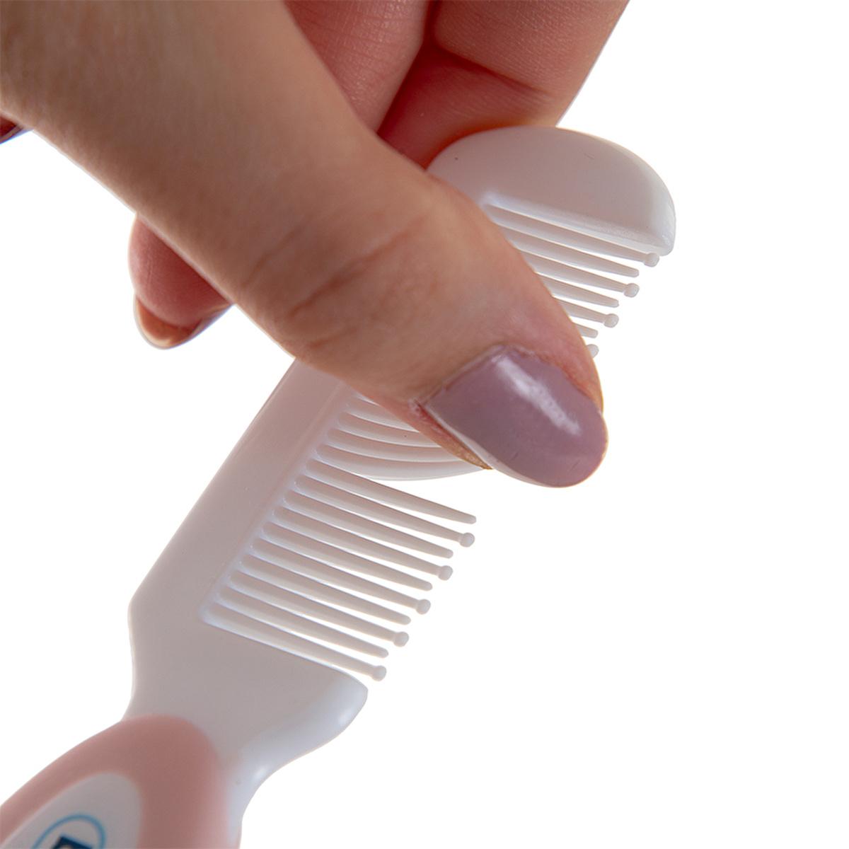 Babyjem Natural Bristle Baby Hair Brush and Comb Set - Gentle Detangling for Infants by Beauty Care Bag
