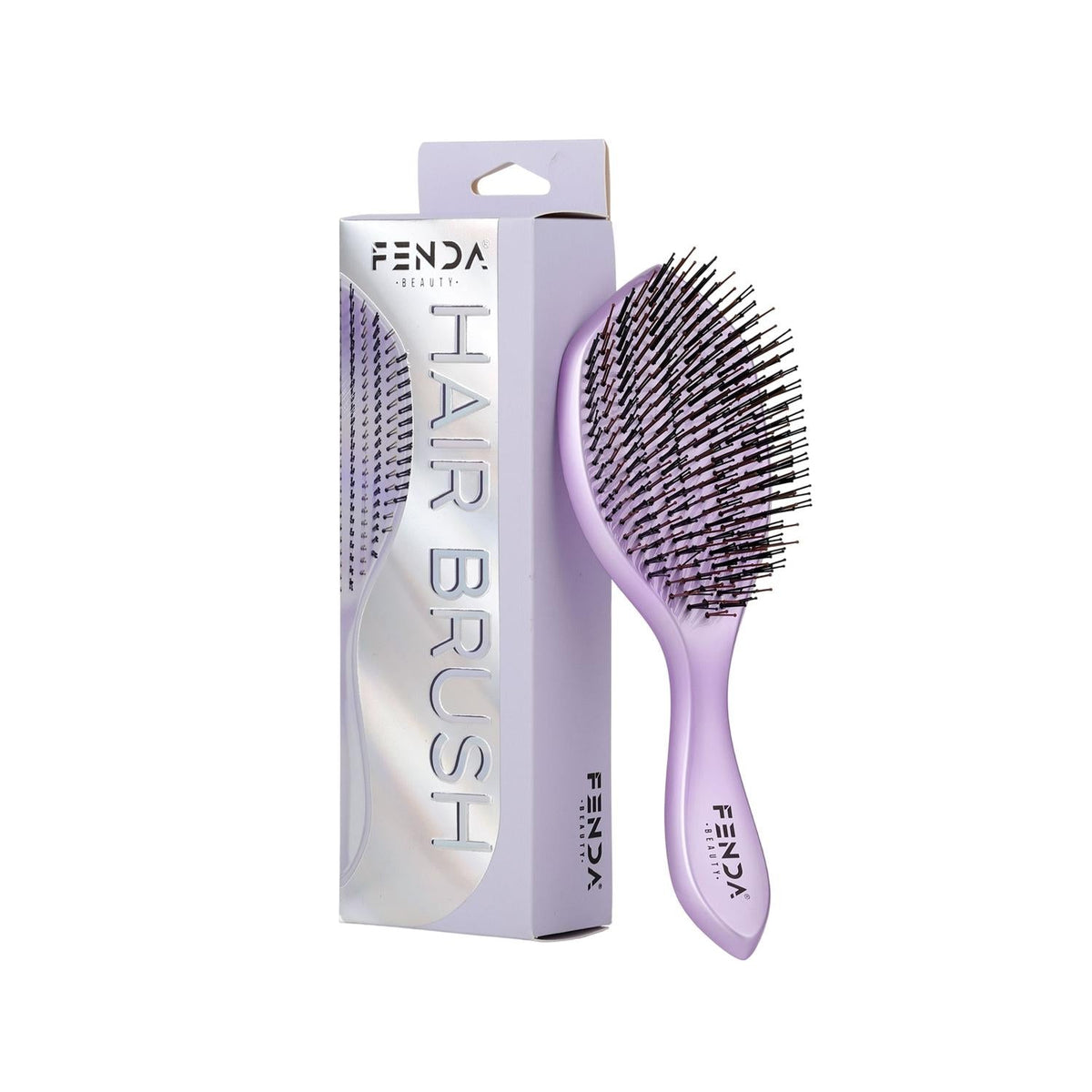 Fenda Professional 4-Pin Wide Hair Brush in Nebula Purple by Beauty Care Bag