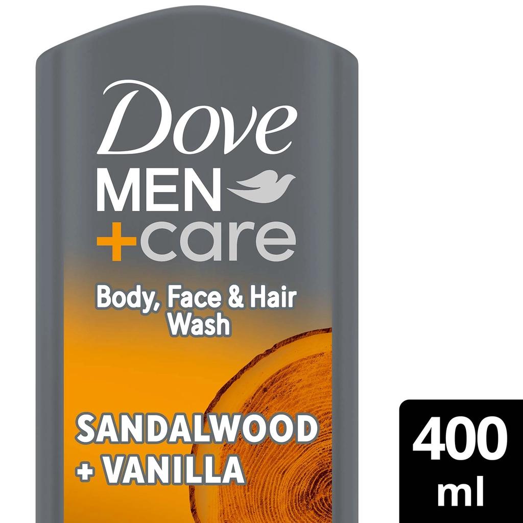 Dove Men+Care Sandalwood & Vanilla Body Wash 400 ml by Beauty Care Bag