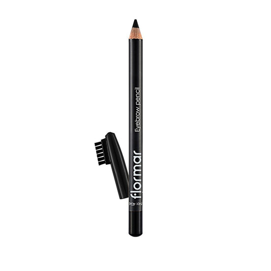 Flormar Eyebrow Pencil - Natural, Long-Lasting Eyebrow Makeup with Built-in Brush by Beauty Care Bag