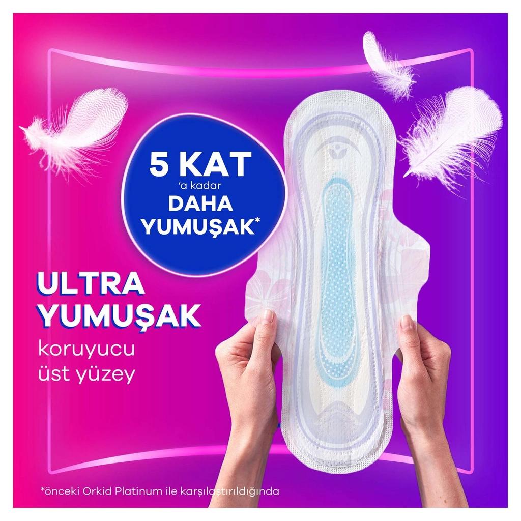 Orkid Platinum Night Size 3 Sanitary Pads 10 Count by Beauty Care Bag