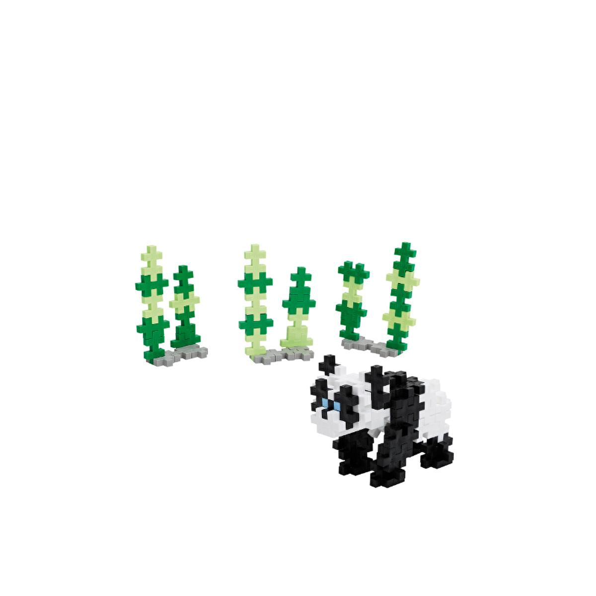 Plus Plus Panda 100 Piece Construction Toy Set in Reusable Tube - Danish Made for Creative Play by Beauty Care Bag