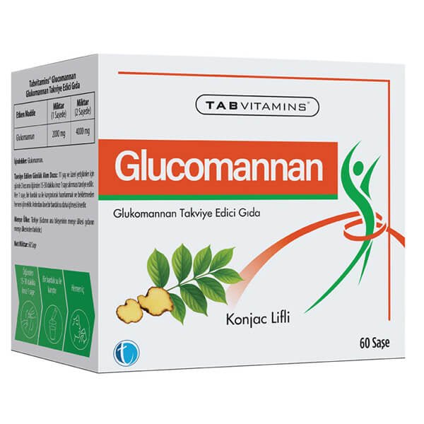 Tabvitamins Glucomannan Fiber Supplement for Fullness 60 SachetsSupplementsTorqelo.com
