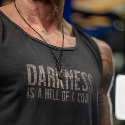 Darkness is a Hell of a Coach - Tag Necklace by Tango Charlie Apparel