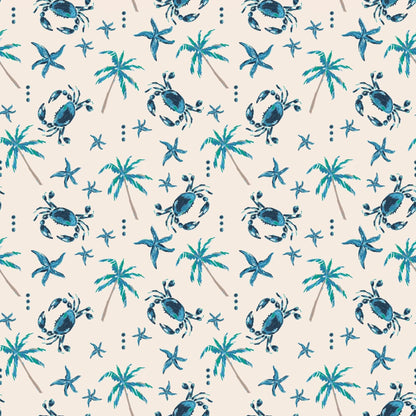 Blue Crabs Tank Romper by Sweet Bamboo
