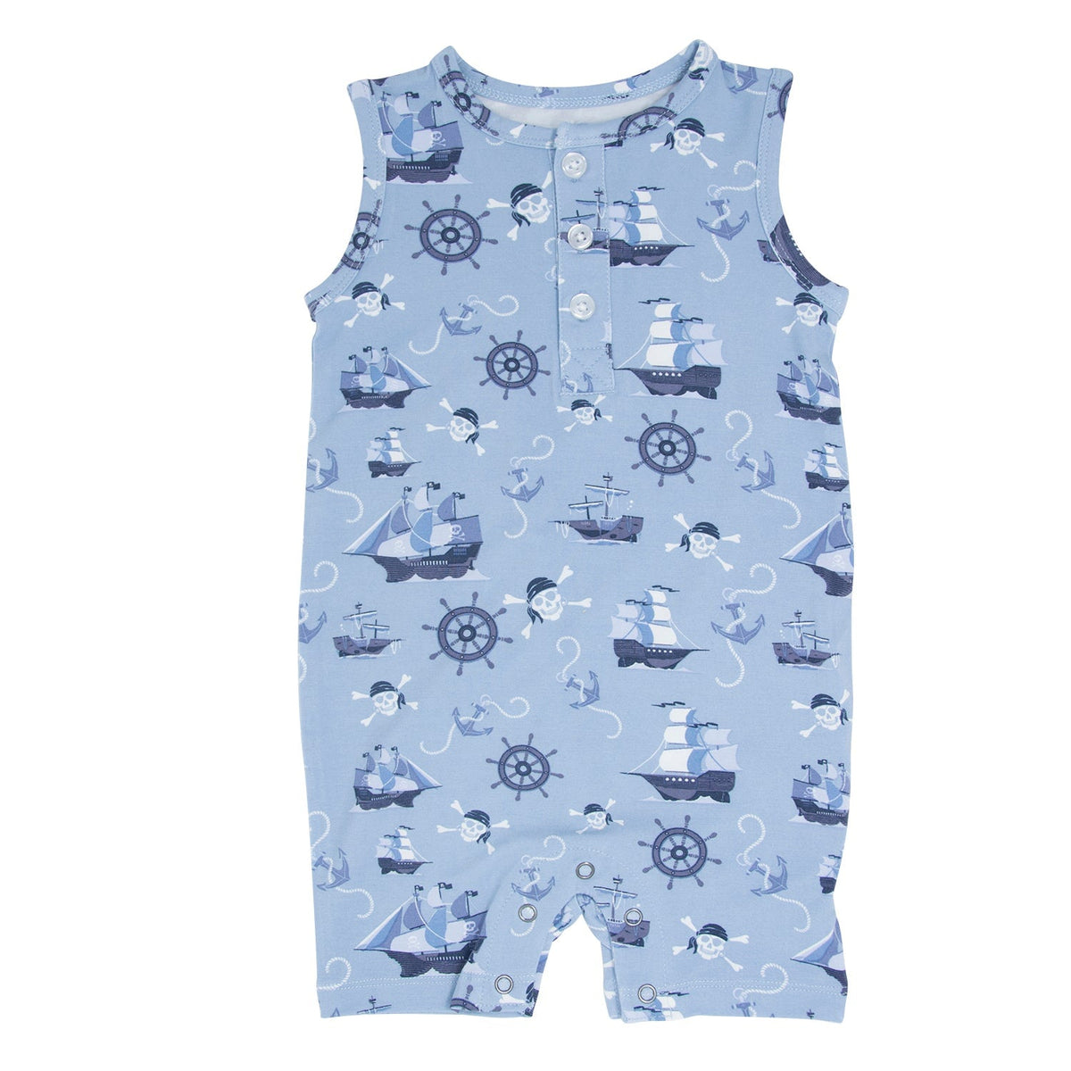 Pirate Ships Tank Romper by Sweet Bamboo