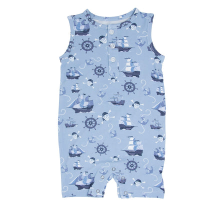 Pirate Ships Tank Romper by Sweet Bamboo