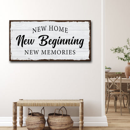 New Home Sign by Tailored Canvases