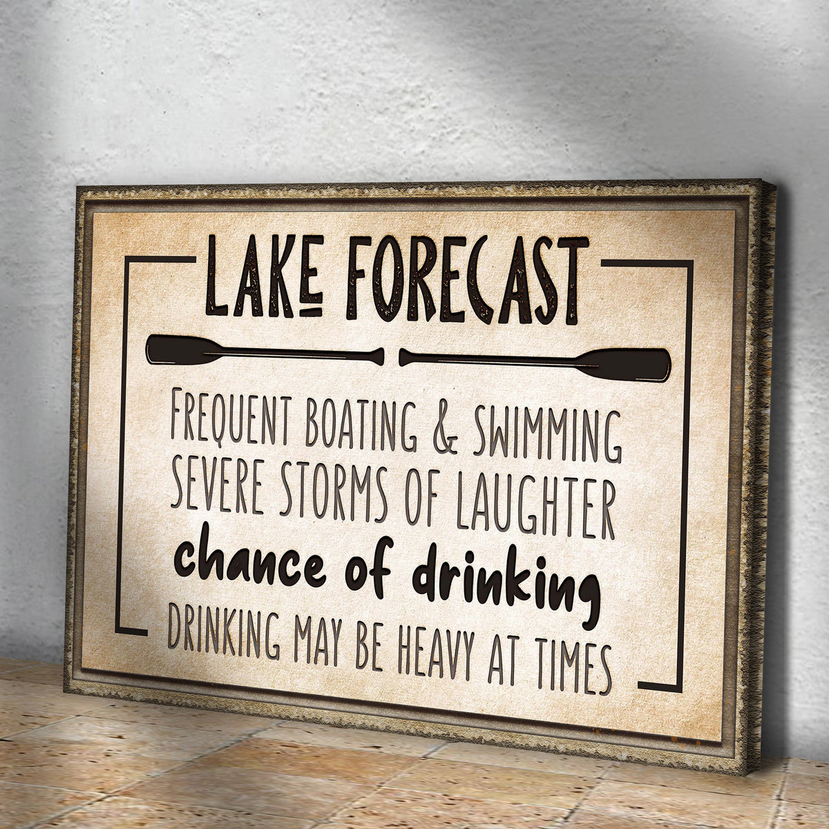 Lake Forecast Sign by Tailored Canvases
