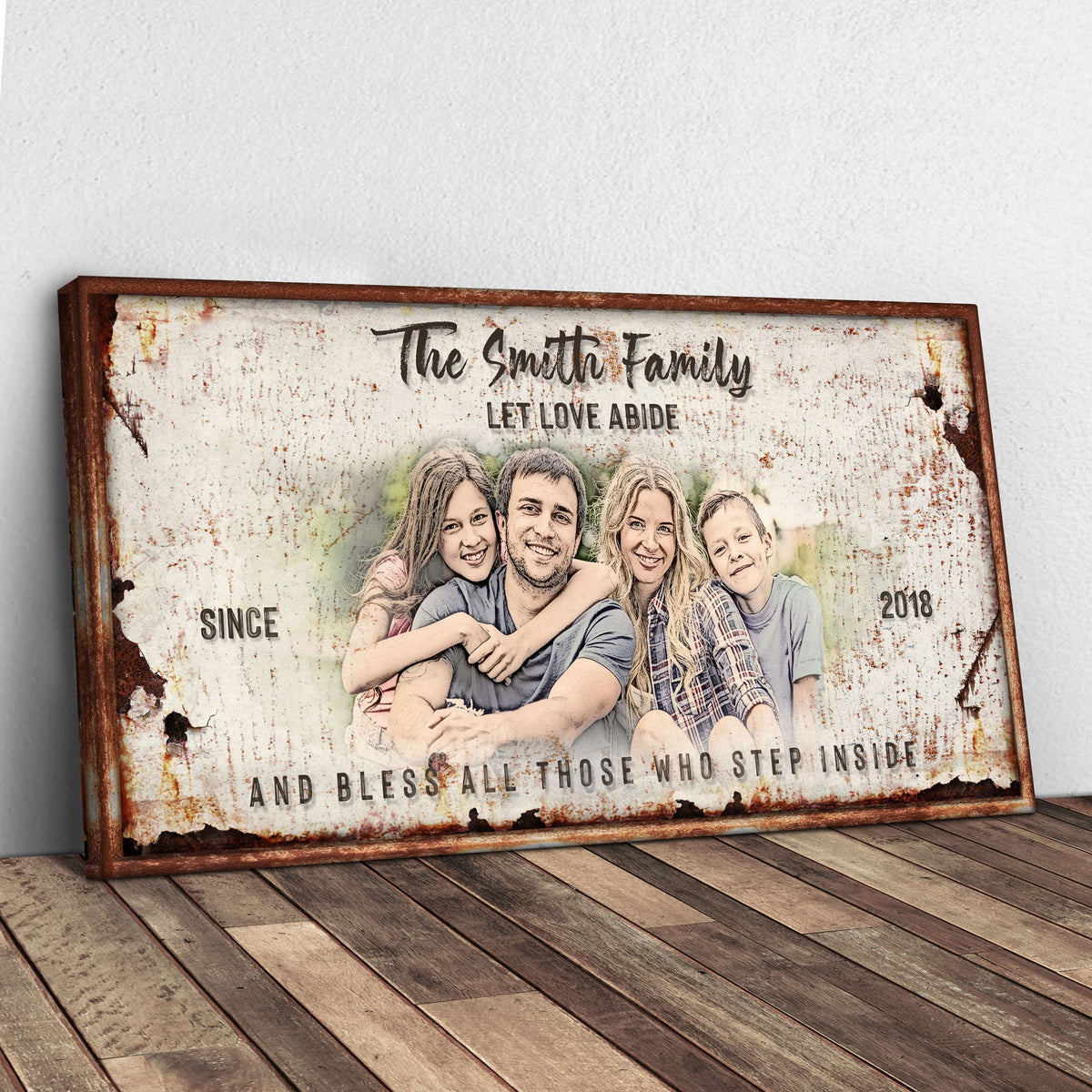 Let Love Abide And Bless All Those Who Step Inside Sign by Tailored Canvases