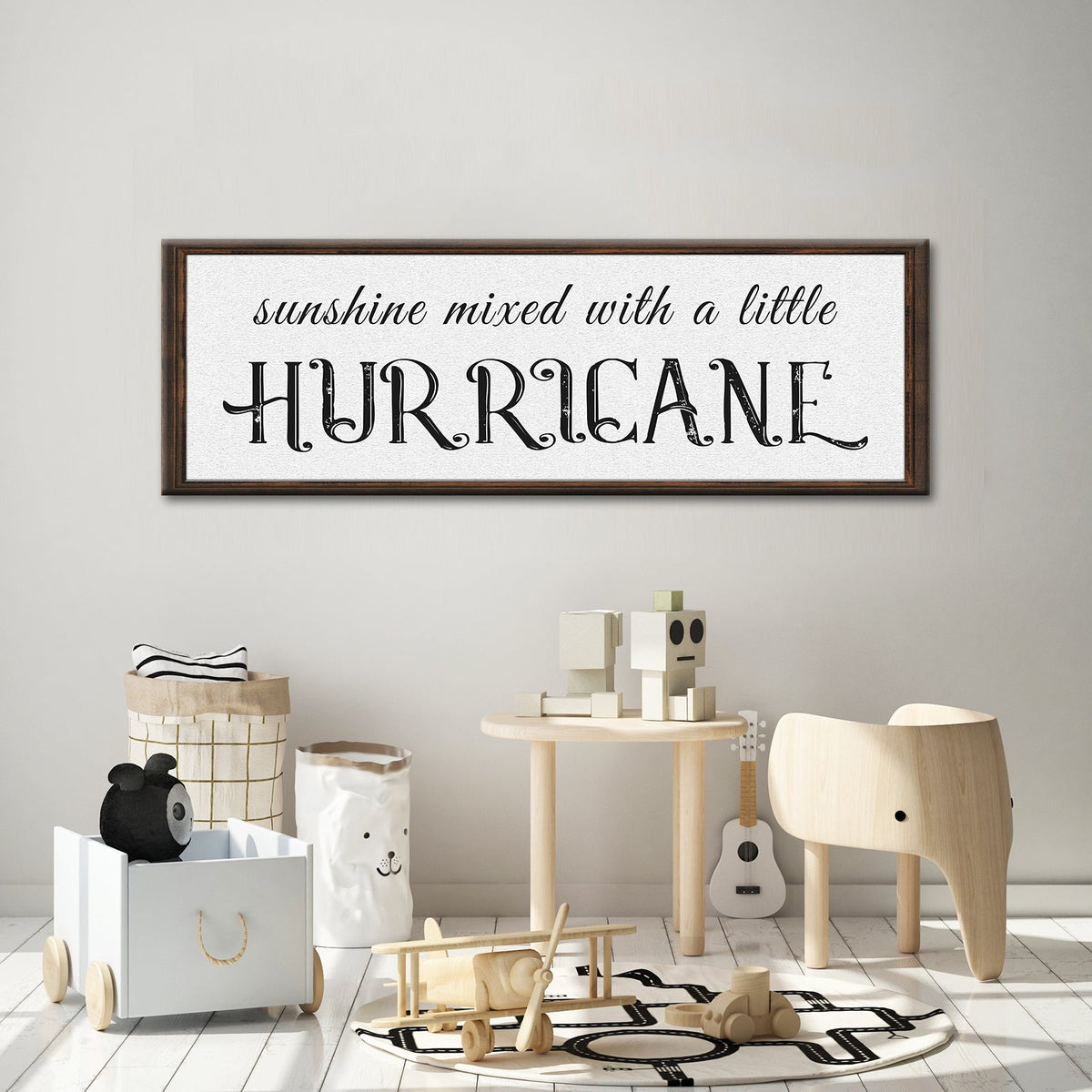 Sunshine Mixed With A Little Hurricane Sign II by Tailored Canvases