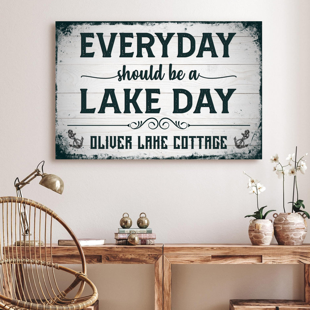 Everyday Should Be A Lake Day Sign by Tailored Canvases