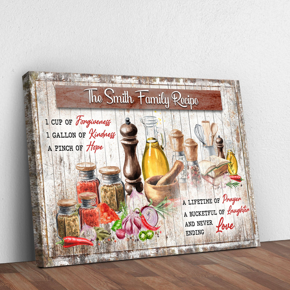 The Family Recipe Sign II by Tailored Canvases