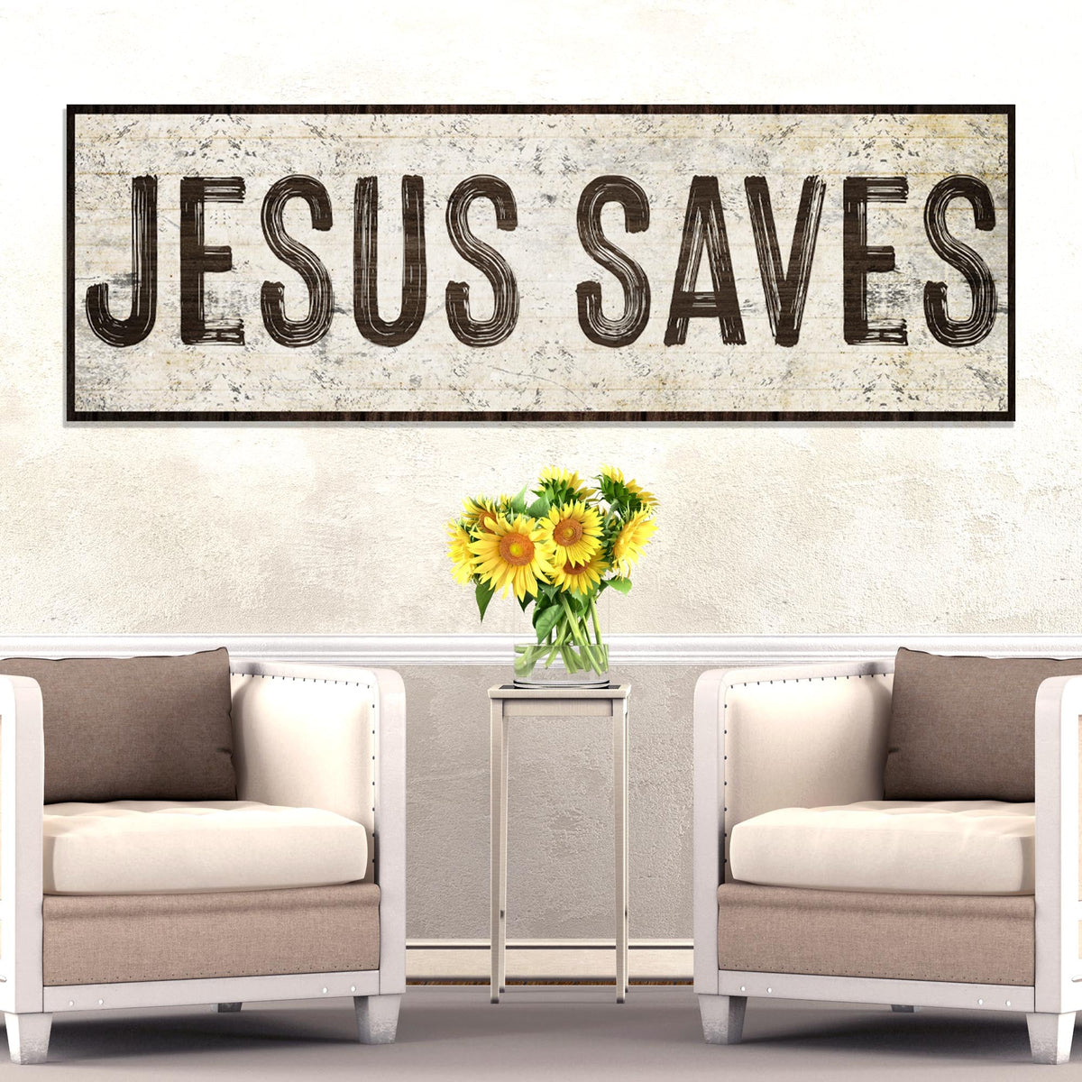 Jesus Saves Sign lll by Tailored Canvases
