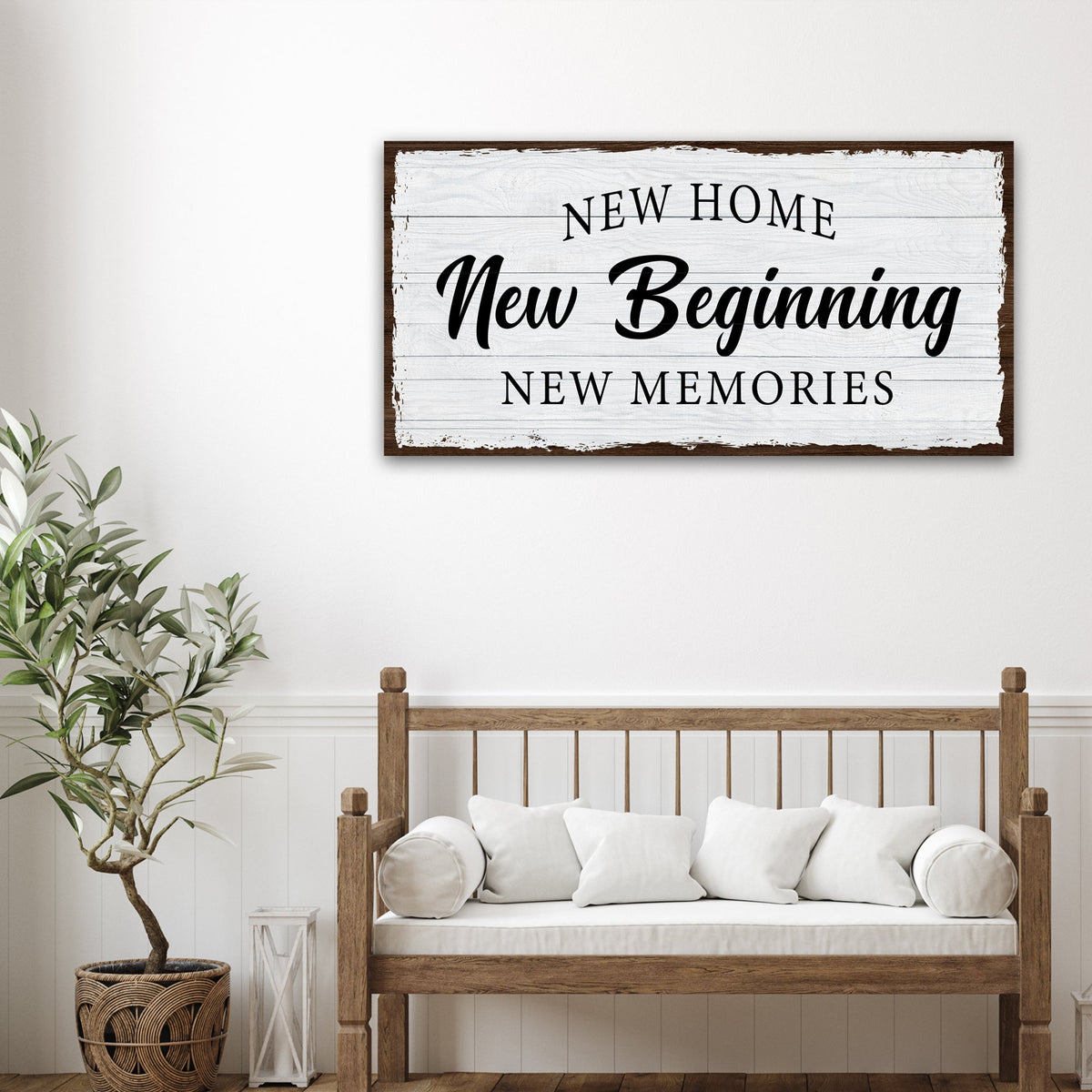 New Home Sign by Tailored Canvases