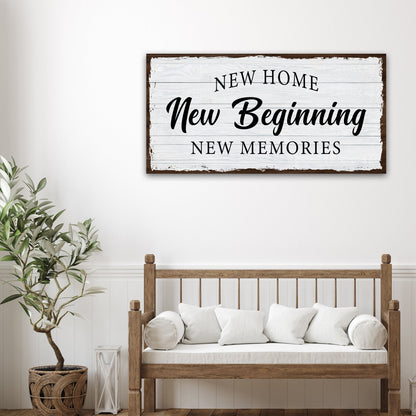 New Home Sign by Tailored Canvases