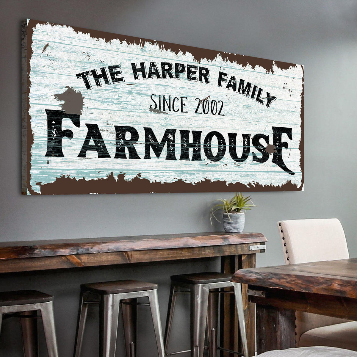 Family Farmhouse Sign IV by Tailored Canvases