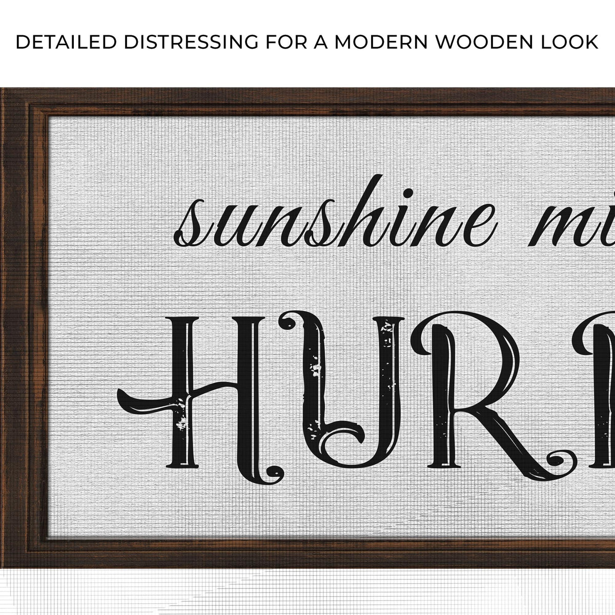 Sunshine Mixed With A Little Hurricane Sign II by Tailored Canvases