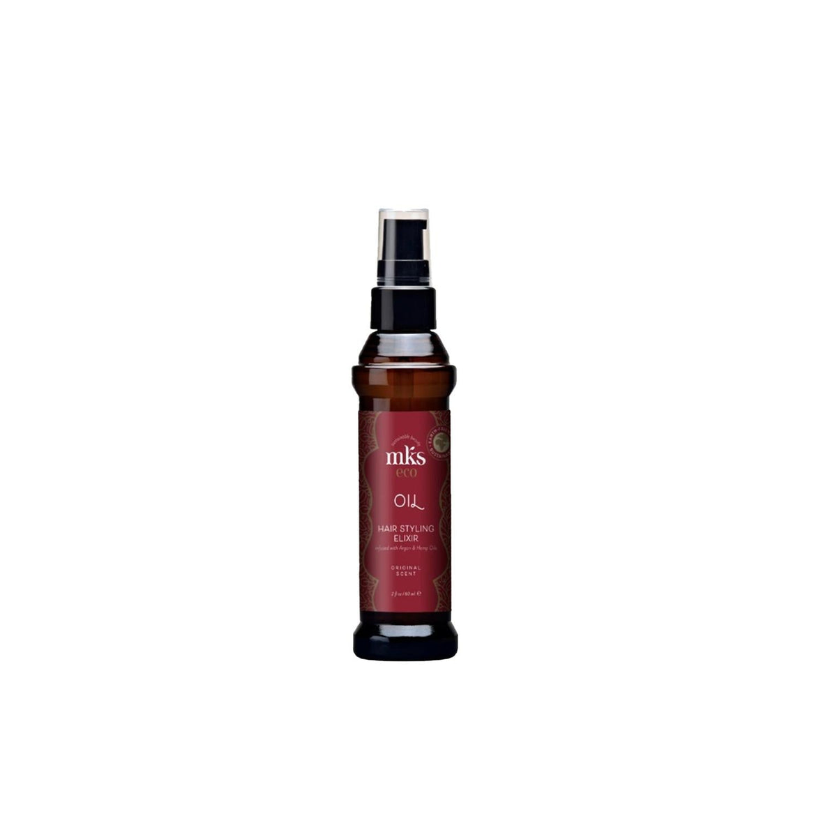MKS Eco Oil Hair Styling Elixir Original - 60ml Smoothing & Nourishing Hair Care Product by Beauty Care Bag