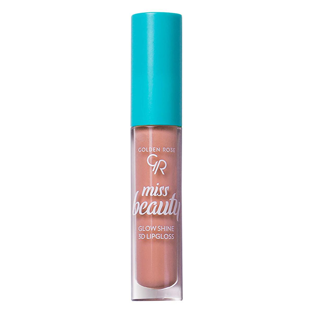 Golden Rose Vegan 3D Shine Lip Gloss - Soft Peach, Moisturizing & Non-Sticky Lip Care by Beauty Care Bag