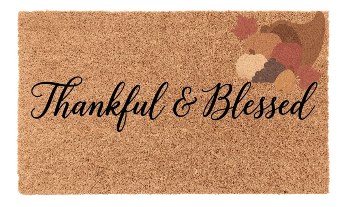 Thankful and Blessed Coir MatTorqelo.com