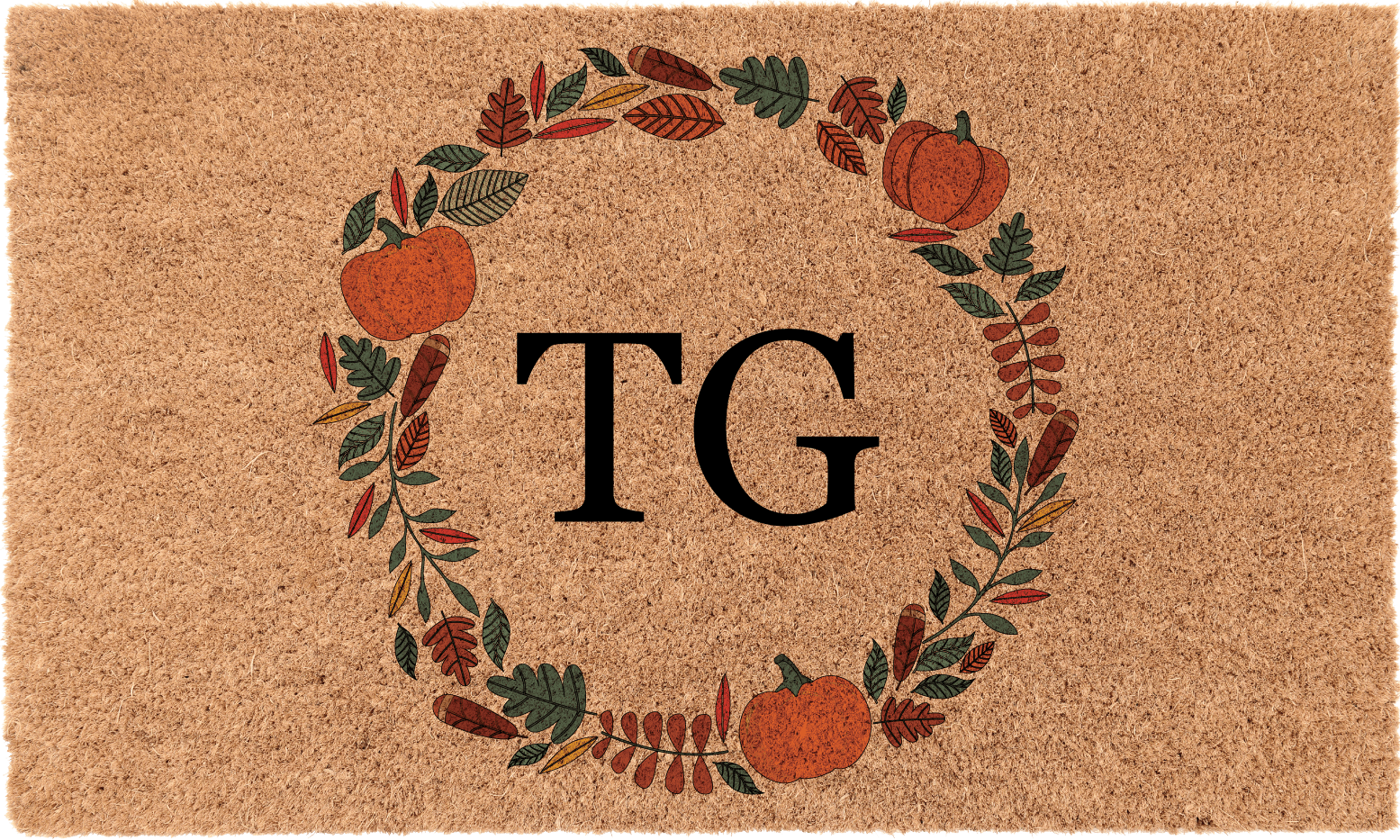 Thanksgiving Border MonogramTorqelo.com