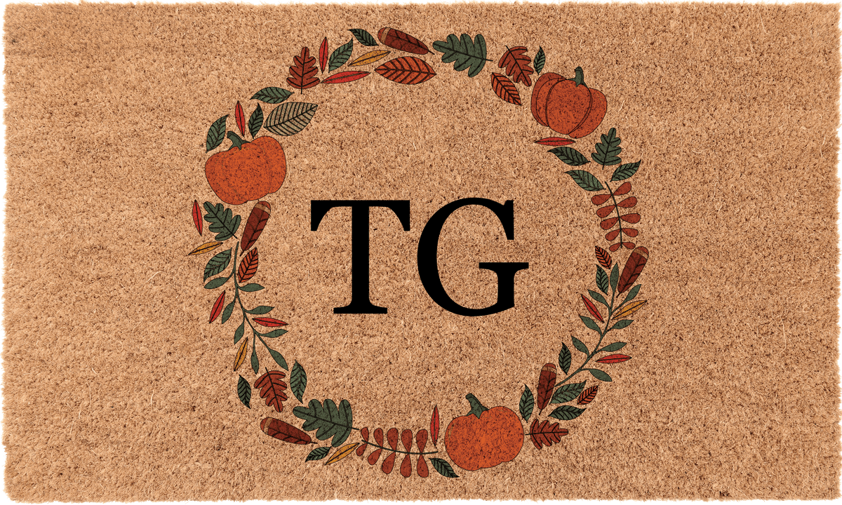 Thanksgiving Border MonogramTorqelo.com