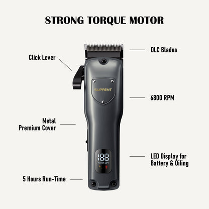 The Black Shield Clipper and Trimmer Set - HC236TXSUPRENT PROTorqelo.com