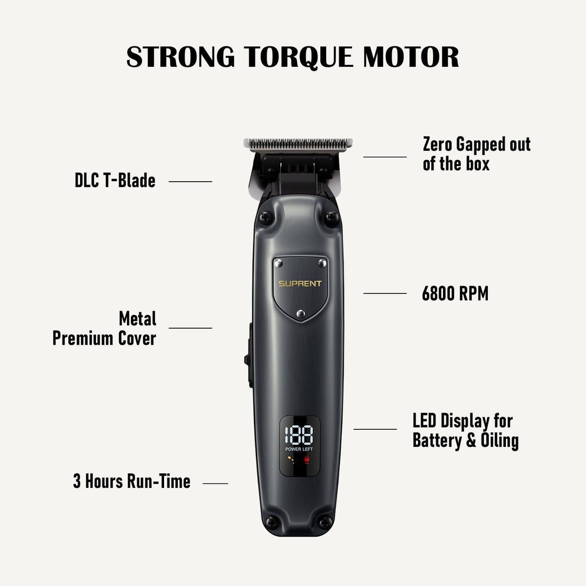 The Black Shield Clipper and Trimmer Set - HC236TXSUPRENT PROTorqelo.com