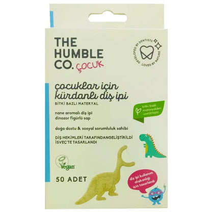 The Humble Co. Kids Dental Floss Picks for Gentle Cleaning 50 Count by Beauty Care Bag