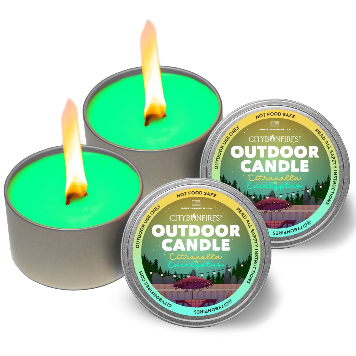 The Outdoor Candle - Citronella and Eucalyptus by City Bonfires