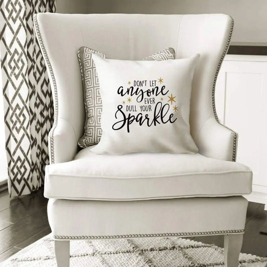 Throw Pillow with words - Motivational Quote Pillow Cover by Joyful Moose