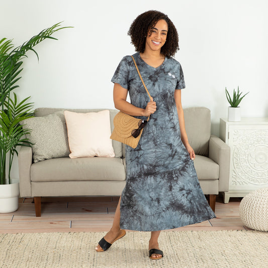 Tie-Dye Paw Print Maxi DressDresses & SkirtsTorqelo.com