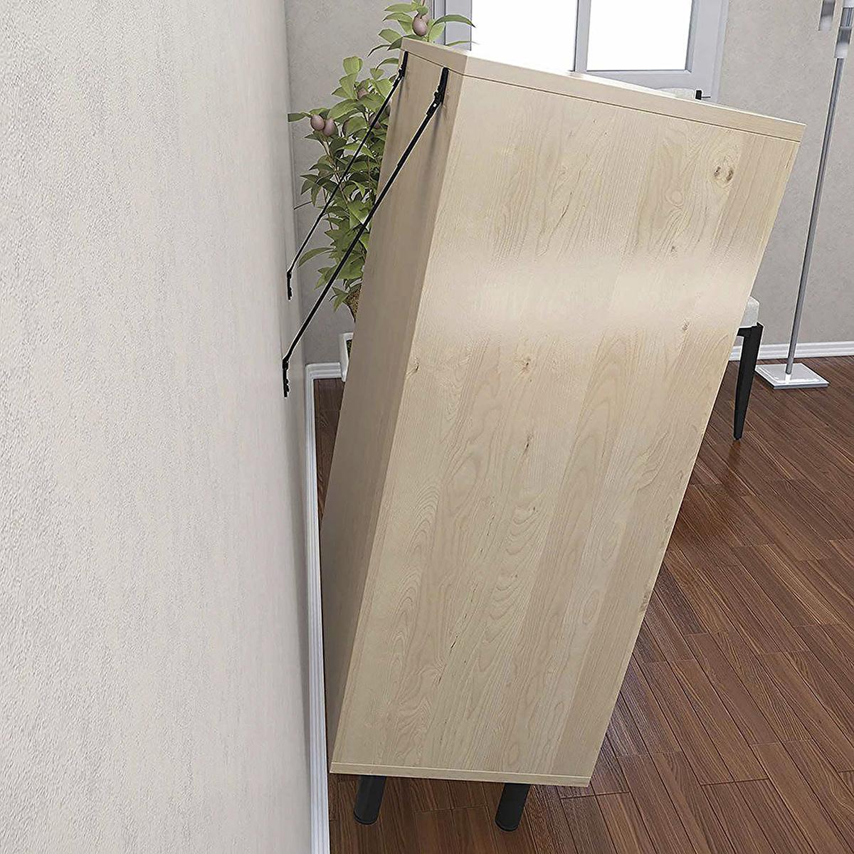 Miny Furniture Safety Anti-Tip Device - Earthquake Safety Device for TV and Furniture Securing by Beauty Care Bag