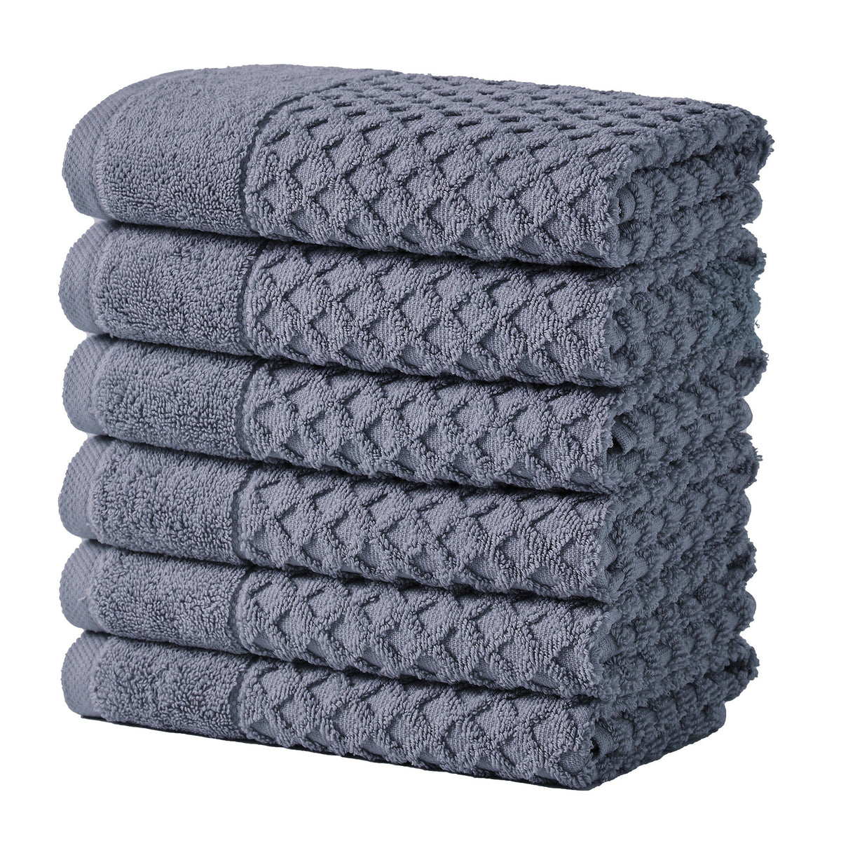 Cotton Diamond Waffle Weave Bath Towel Set - Grayson Collection by Great Bay Home