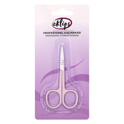Eklips Professional Eyebrow Scissors - Precision Trimming, Ergonomic Design for Perfect Shaping & Grooming by Beauty Care Bag