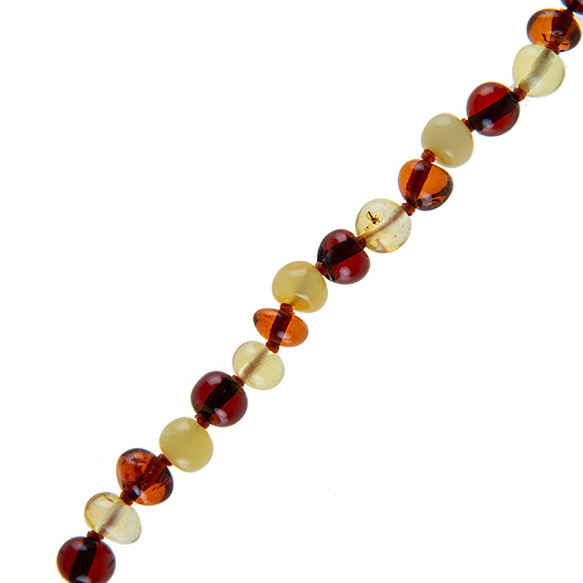 Babyjem Amber Teething Bracelet for Babies - Natural Pain Relief, Individually Knotted Amber Stones by Beauty Care Bag