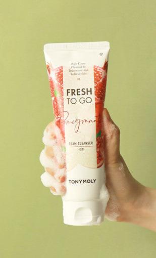 TONYMOLY Fresh To Go Pomegranate Foam Cleanser 170ml by Seoulia