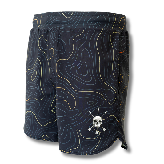 MEN'S | HYBRID SHORT : MIDNIGHT TOPO by Alpha Country Training + Nutrition