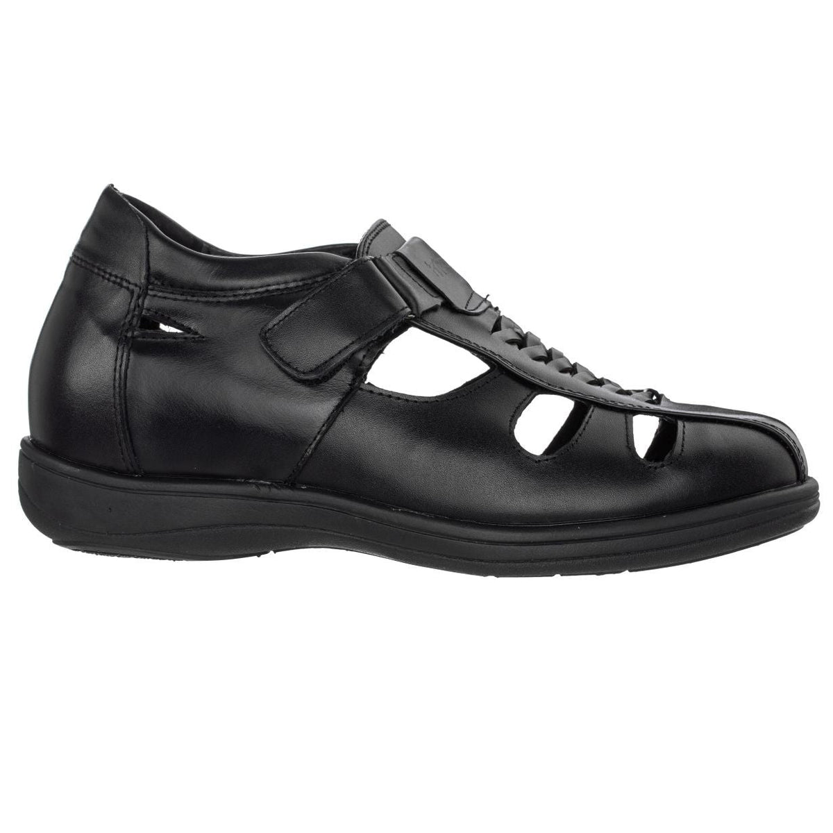 TOTO Black Braided Leather Sandals - Three Inches - G1307SandalsTorqelo.com