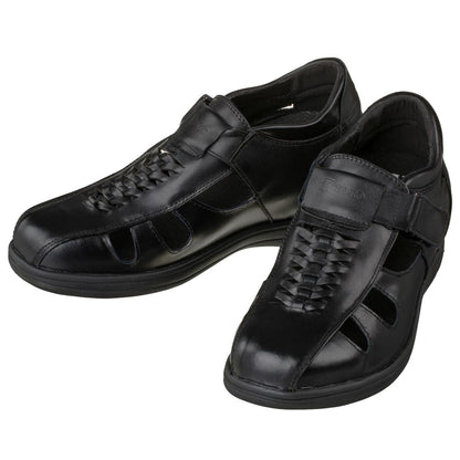TOTO Black Braided Leather Sandals - Three Inches - G1307SandalsTorqelo.com